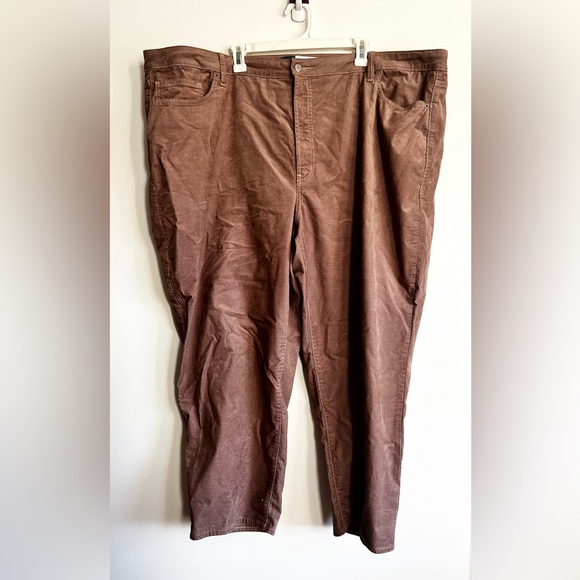 Old Navy High Waisted OG straight Corduroy Ankle Pants 28W Chanterelle(pink) - Picture 9 of 10